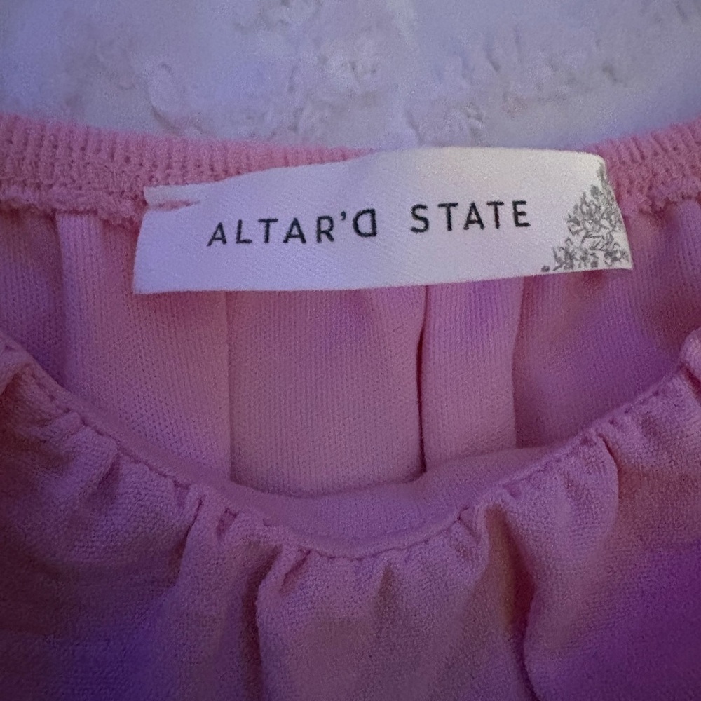 Charming Pink Off-Shoulder Dress - Picture 3 of 10